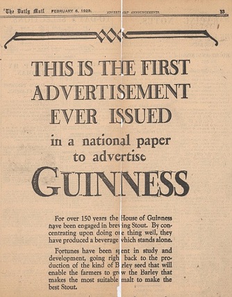 first newspaper ad ever